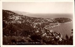 CPA Vue sur Roqeubrune et le Cap Martin