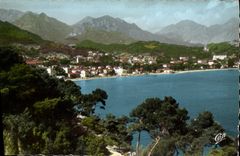 MODERN CARD Roquebrune Cape Martin Surroundings of Menton Seen towards Carnoles and co. Agnes