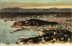 Panorama de la POSTAL de la VENDIMIA Niza tomado del montaje del boro