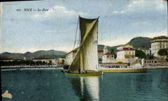 VINTAGE POSTCARD Nice the Port Boat