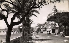 CPM Nice La promenade des Anglais et l'hotel Ruhil