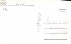 CPM Nice Les Jardins Albert 1er et le Casino Municipal