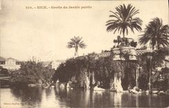 CPA Nice Grotte du Jardin Public