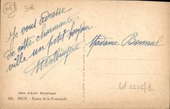 Niza entrada POSTAL de la VENDIMIA de la caminata