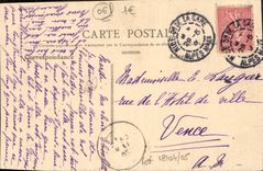 Escalera de Lesage de la POSTAL de la VENDIMIA Niza