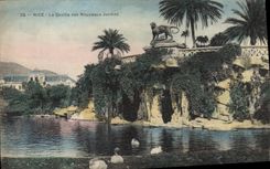 CPA Nice La Grotte des Nouveaux Jardins