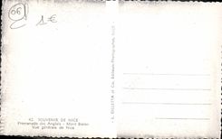 POSTAL de la VENDIMIA Niza la caminata de la opinión inglesa del montaje del boro de Niza