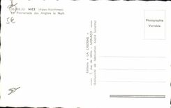 MODERN CARD Nice the walk of the English the night