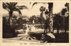 VINTAGE POSTCARD Nice Gardens Of King Albert 1st