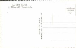 MODERN CARD Eze On Sea View