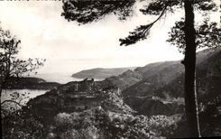 MODERN CARD Eze Eyrie Panoramic View taken of the large cornice