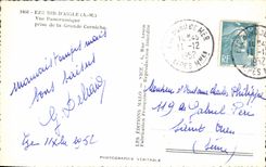 MODERN CARD Eze Eyrie Panoramic View taken of the large cornice