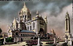 MODERN CARD the Basilica De Lisieux General Panorama