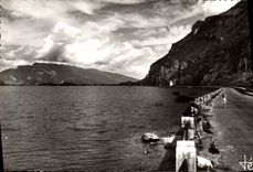 MODERN CARD Lac of Le Bourget Route of Aix Les Bains has Chindrieux Culoz Paris