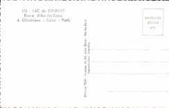 CPM Lac du Bourget Route d'Aix Les Bains a Chindrieux Culoz Paris