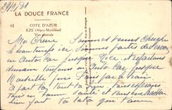 VINTAGE POSTCARD Eze View