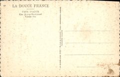 VINTAGE POSTCARD Eze Old woman Street