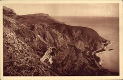 CPA Excursion de la grande corniche Les corniches et le chemin Napoleon 