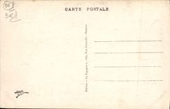 POSTAL Eze de la VENDIMIA en el mar el viaducto y la aldea