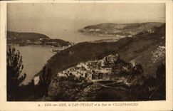 VINTAGE POSTCARD Eze On Sea the Cape Ferrat and the Bay of Villefranche