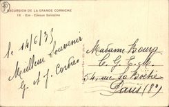 VINTAGE POSTCARD Eze On Sea Sarrazine Time