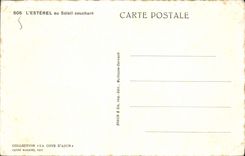 VINTAGE POSTCARD Esterel with the setting sun