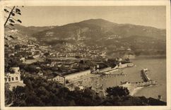 VINTAGE POSTCARD Soft France Dimensions Villefranche Azure