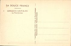 VINTAGE POSTCARD Falls Of the Wolf the bridge of the wolf