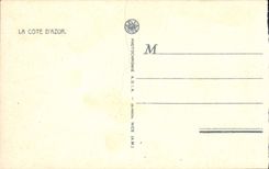 CPA Menton Vue Generale Garavan Prise De La Frontiere franco italienne