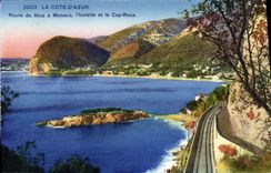 CPA La Cote D'Azur Nice Monaco l'Isolette et le Cap Roux