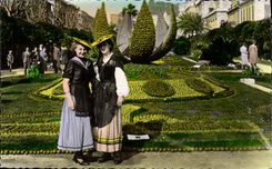 MODERN CARD Menton Festivals Of the Lemon Local Costumes folklore