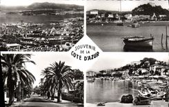 MODERN CARD To remember Of the Dimension Of Azure Toulon Island of porquerolles Hyeres the lavandou