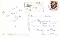 CPM Les Sites Merveilleux De La Cote D'Azur Menton La vieille ville et le port