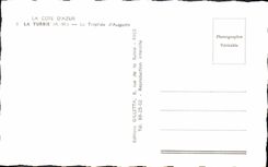 MODERN CARD La Turbie the trophy of Auguste