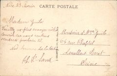 Opinión y cabo santo Ferrat de Beaulieu de la POSTAL de la VENDIMIA de Jean vista de la nueva cornisa