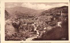 CPA Foix Vue Panoramique Du Nord Et Les Pyrenees