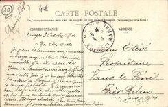 VINTAGE POSTCARD Low Troyes Relief Of the Monument Of the Children De I' Aube