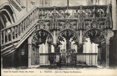 VINTAGE POSTCARD Troyes Jube De I' Eglise co. Madeleine