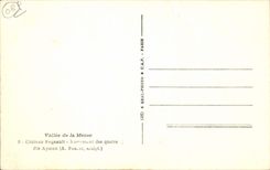 VINTAGE POSTCARD Castle Regnault Monument Of the Four Aymon wire