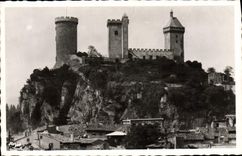 VINTAGE POSTCARD Foix the castle seen of North