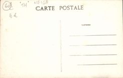 VINTAGE POSTCARD Pierrefonds And the Castle Under Snow