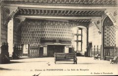 VINTAGE POSTCARD Castle De Pierrefonds the Room Of Reception