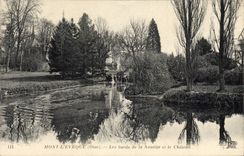 CPA Mont L'Eveque Les Bords De La Nonette Et Le Chateau