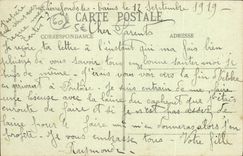 VINTAGE POSTCARD Pierrefonds Court Of the Castle