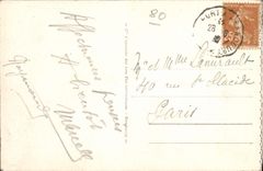 VINTAGE POSTCARD Seas Les Bains the Sea Demontee