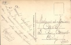 VINTAGE POSTCARD Seas Les Bains a Day Of Storm