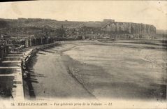 VINTAGE POSTCARD Seas Les Bains View Taken Cliff