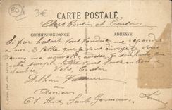 VINTAGE POSTCARD Amiens Cathedral Taken As the crow flies