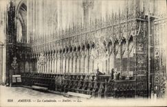 VINTAGE POSTCARD Amiens the Cathedral Stalls