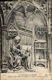CPA Amiens Cathedrale Detail d'une jouee de stalle